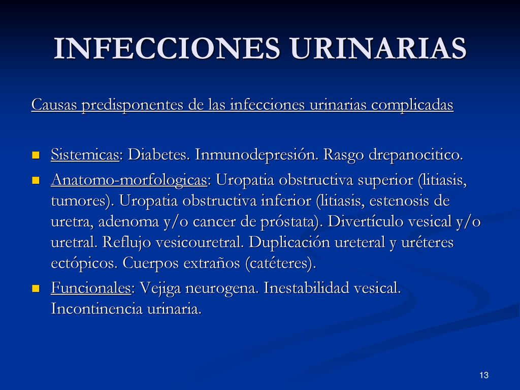 uropatía obstructiva y por reflujo diabetes